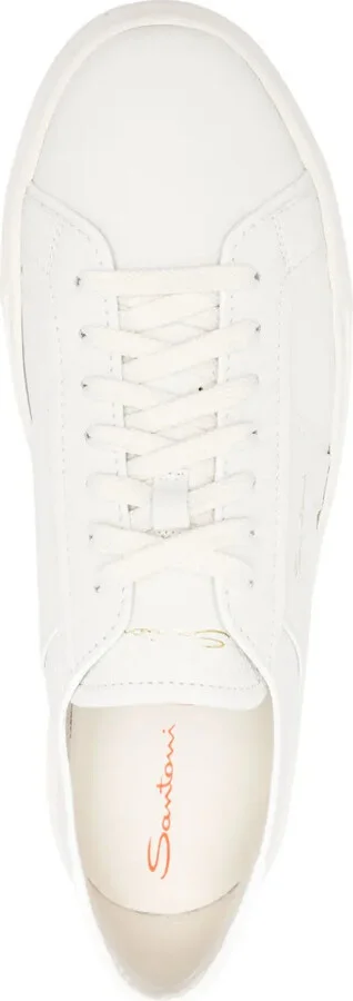 Logo-Print Leather Sneakers - Image 4