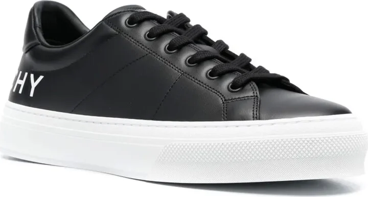 Logo-Print Leather Sneakers - Image 2