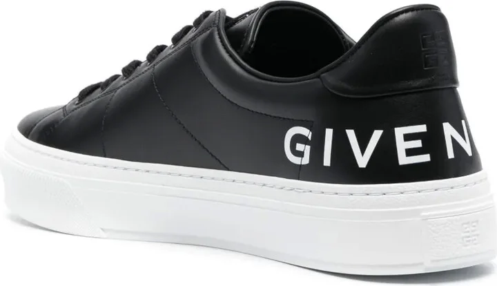 Logo-Print Leather Sneakers - Image 3