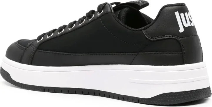 Logo-Print Leather Sneakers - Image 3