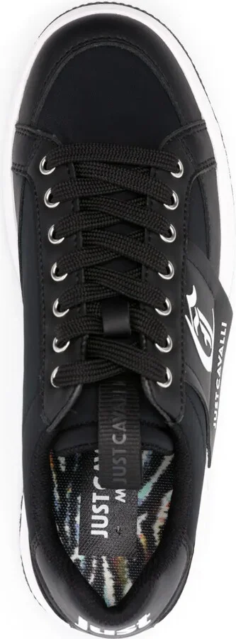 Logo-Print Leather Sneakers - Image 4