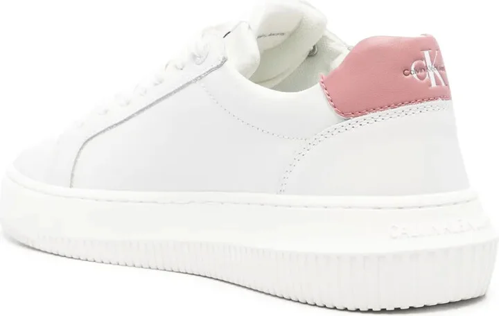Logo-Print Leather Sneakers - Image 3