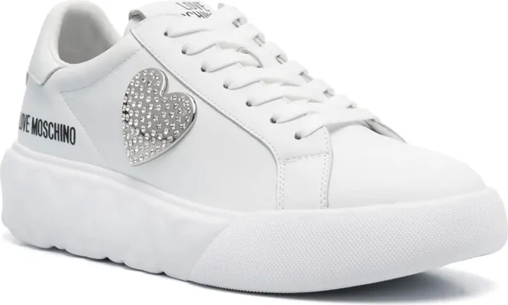 Logo-Print Leather Sneakers - Image 2