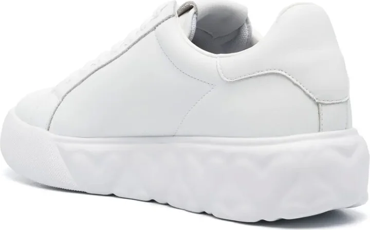 Logo-Print Leather Sneakers - Image 3
