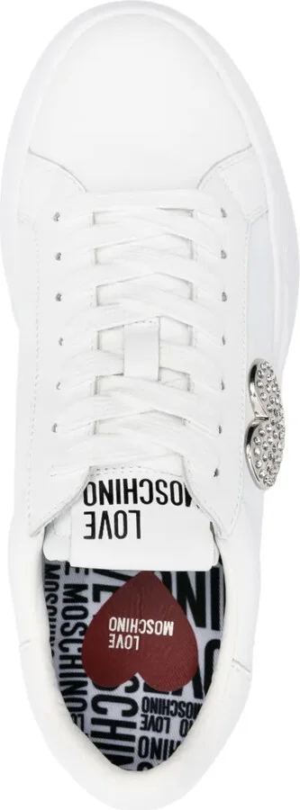 Logo-Print Leather Sneakers - Image 4