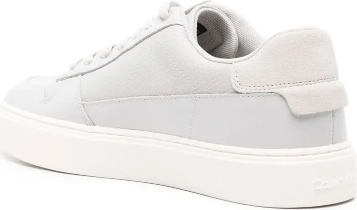 Logo-Print Leather Sneakers - Image 3
