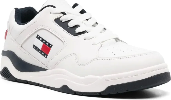 Logo-Print Leather Sneakers - Image 2