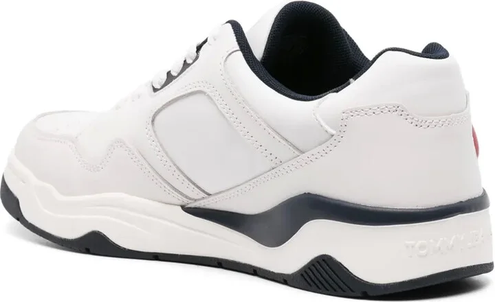 Logo-Print Leather Sneakers - Image 3