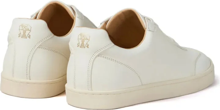 Logo-Print Leather Sneakers - Image 3