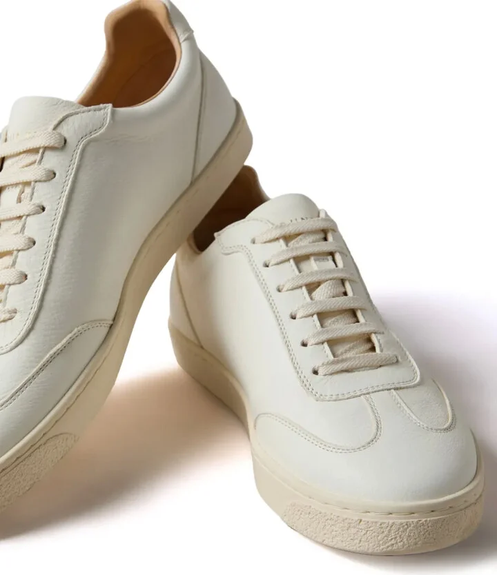 Logo-Print Leather Sneakers - Image 4