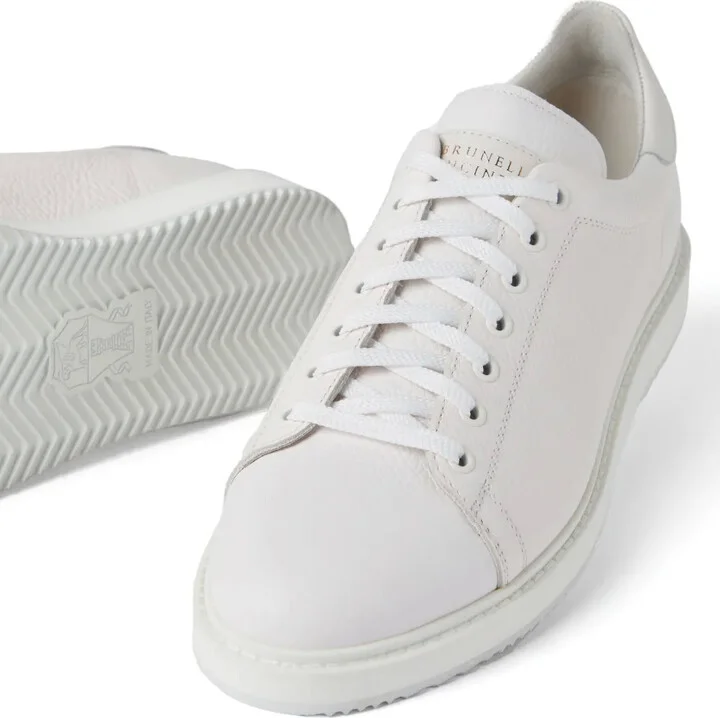 Logo-Print Leather Sneakers - Image 4