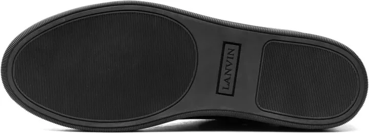Logo-Print Leather Sneakers - Image 4