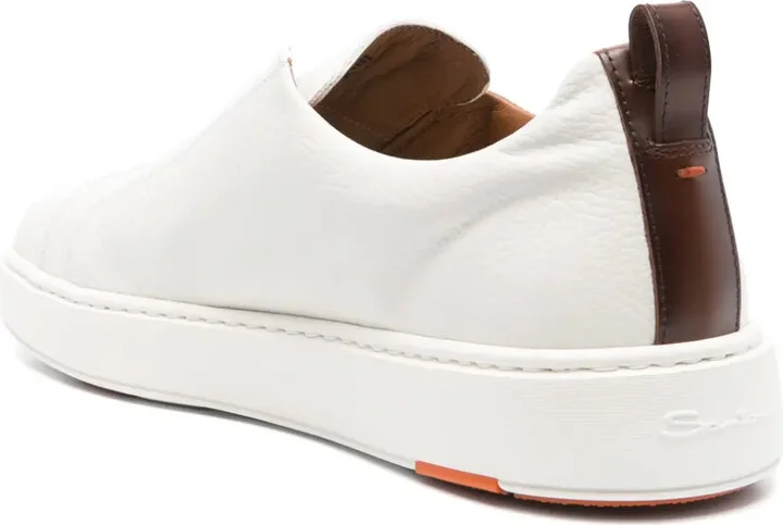 Logo-Print Leather Sneakers - Image 3