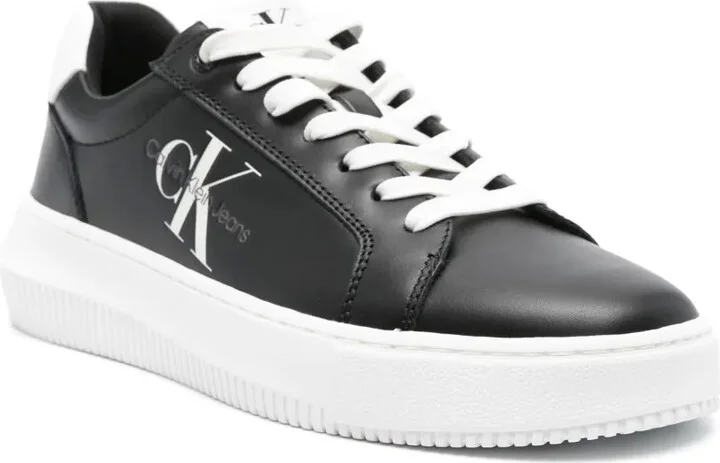 Logo-Print Leather Sneakers - Image 2