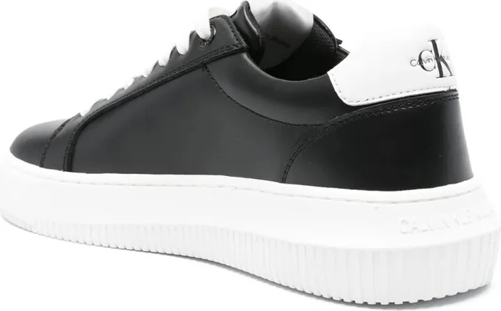 Logo-Print Leather Sneakers - Image 3