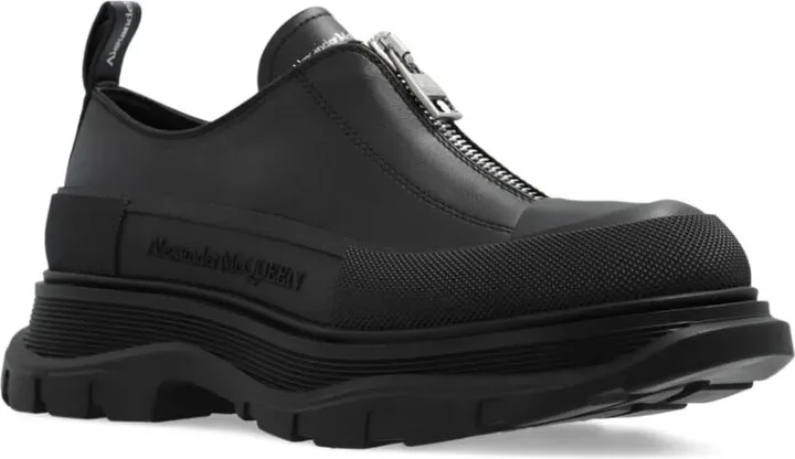 Logo-Print Leather Sneakers - Image 2