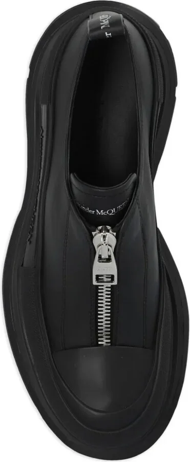 Logo-Print Leather Sneakers - Image 3