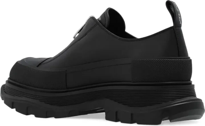 Logo-Print Leather Sneakers - Image 4
