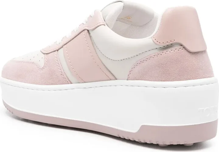 Logo-Print Leather Sneakers - Image 3