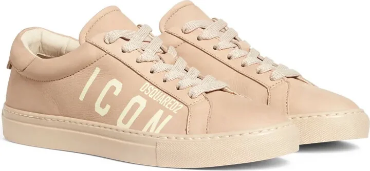 Logo-Print Leather Sneakers - Image 2
