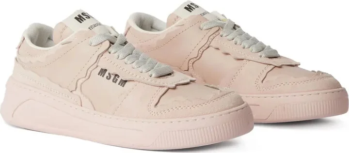 Logo-Print Leather Sneakers - Image 2
