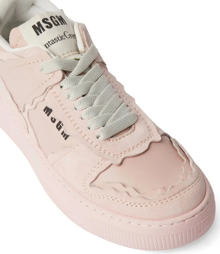 Logo-Print Leather Sneakers - Image 4