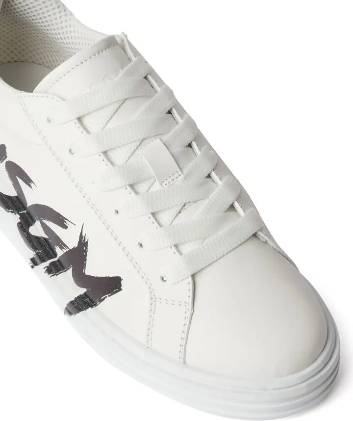 Logo-Print Leather Sneakers - Image 4