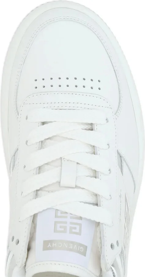 Logo-Print Leather Sneakers - Image 4