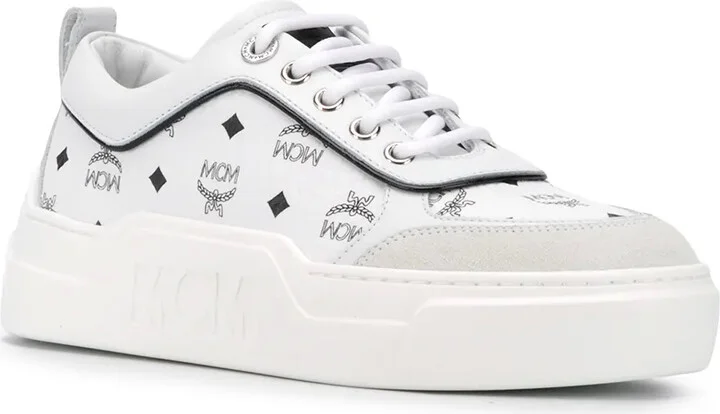 Logo-Print Leather Sneakers - Image 2