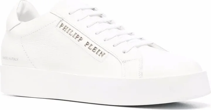 Logo-Print Leather Sneakers - Image 2