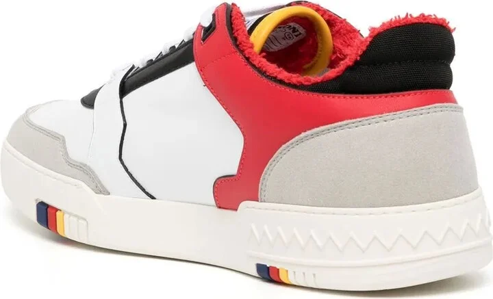 Logo-Print Leather Sneakers - Image 3