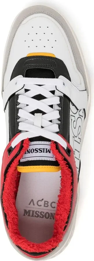 Logo-Print Leather Sneakers - Image 4