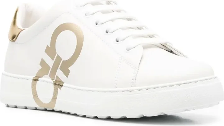Logo-Print Leather Sneakers - Image 2