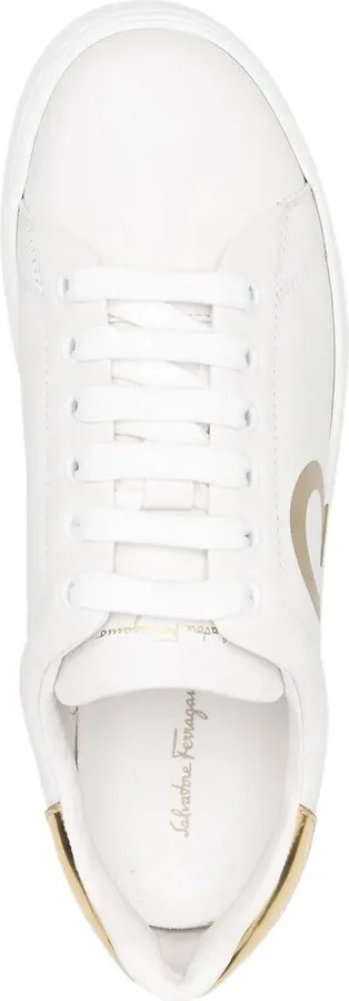 Logo-Print Leather Sneakers - Image 4