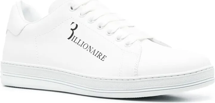 Logo-Print Leather Sneakers - Image 2