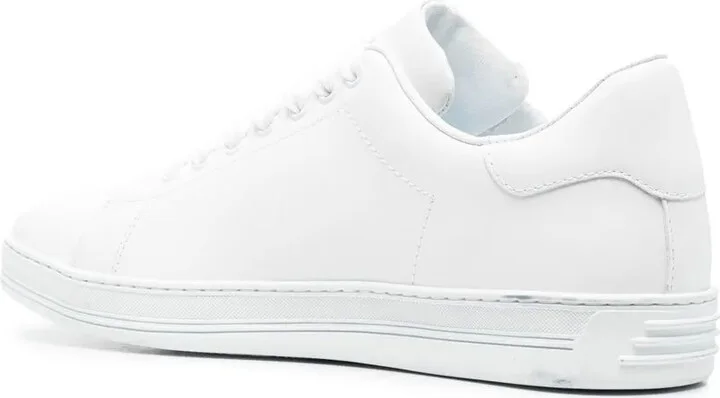 Logo-Print Leather Sneakers - Image 3