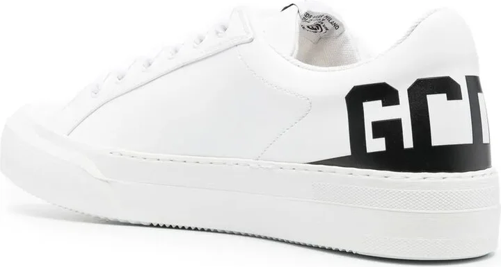 Logo-Print Leather Sneakers - Image 3