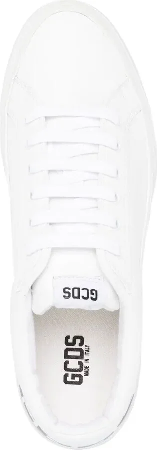 Logo-Print Leather Sneakers - Image 4