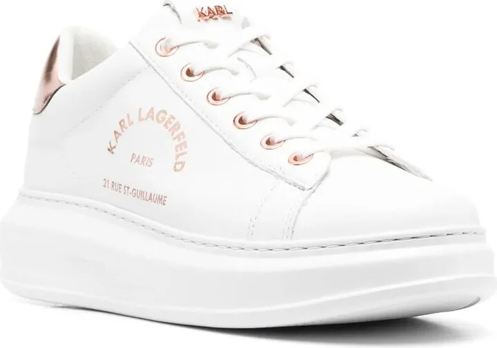 Logo-Print Leather Sneakers - Image 2