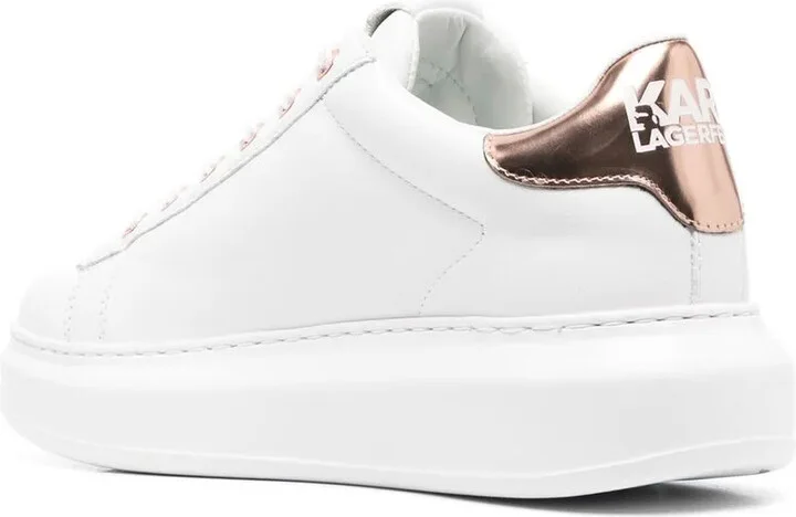Logo-Print Leather Sneakers - Image 3