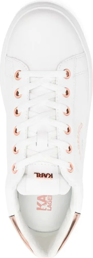 Logo-Print Leather Sneakers - Image 4