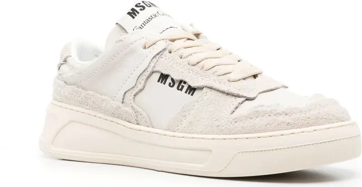 Logo-Print Leather Sneakers - Image 2