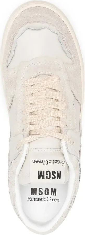 Logo-Print Leather Sneakers - Image 4