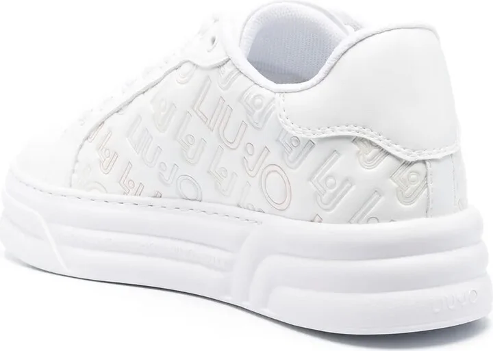 Logo-Print Leather Sneakers - Image 3