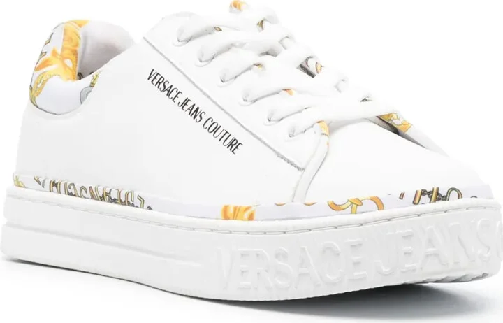 Logo-Print Leather Sneakers - Image 2