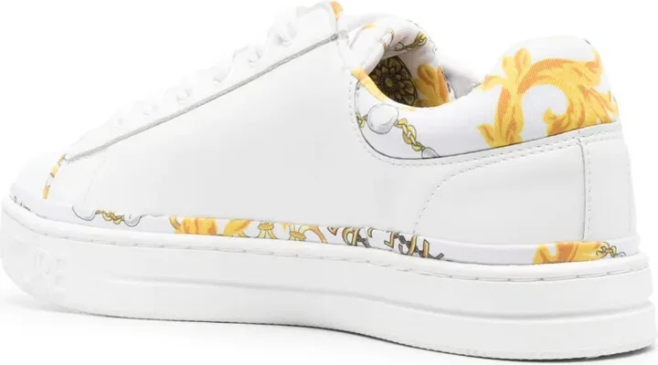 Logo-Print Leather Sneakers - Image 3
