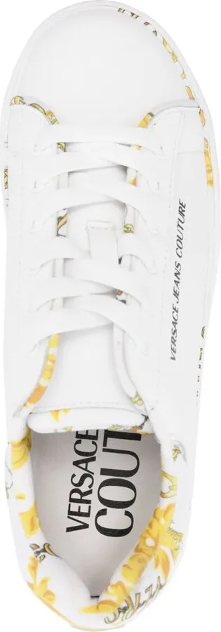 Logo-Print Leather Sneakers - Image 4