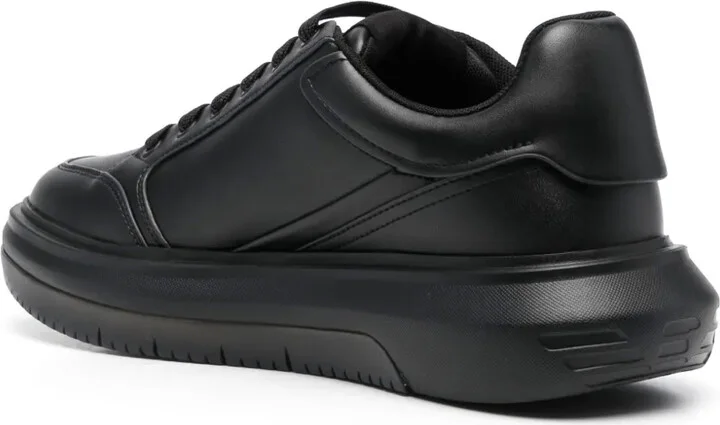Logo-Print Leather Sneakers - Image 3