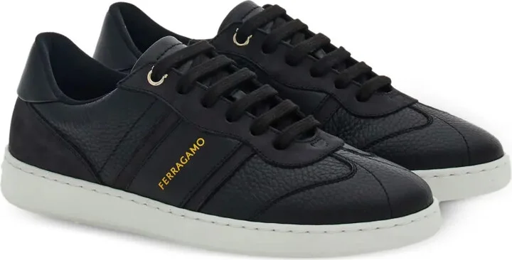 Logo-Print Leather Sneakers - Image 2