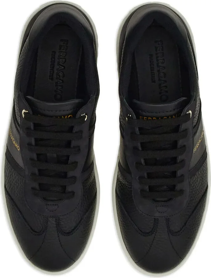 Logo-Print Leather Sneakers - Image 4